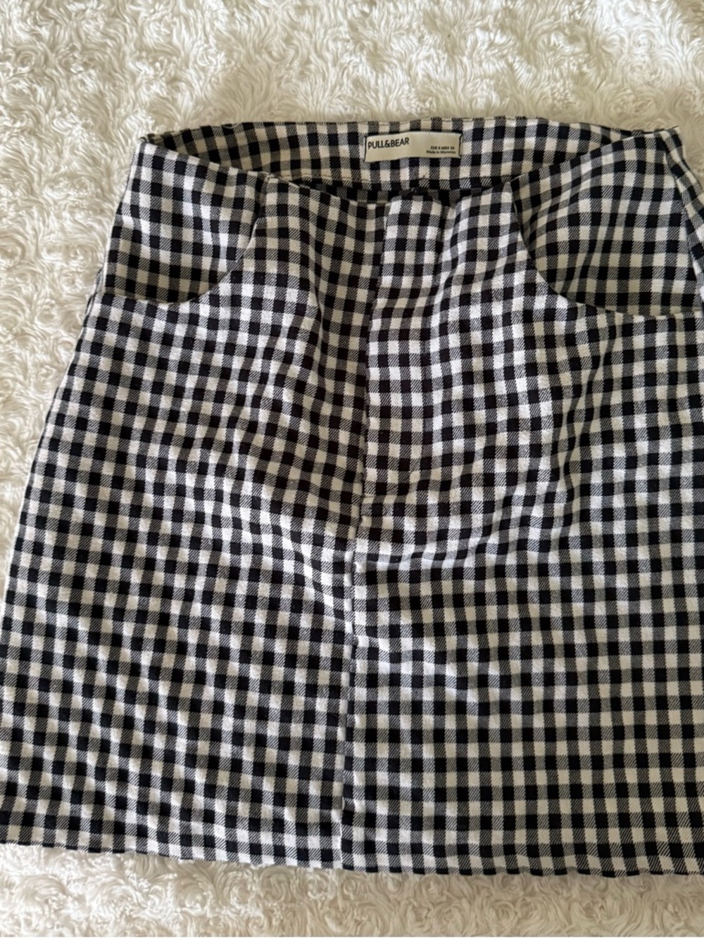 🎆 5 for 30$ 🎆 Pull&Bear Black and White Gingham Mini Skirt